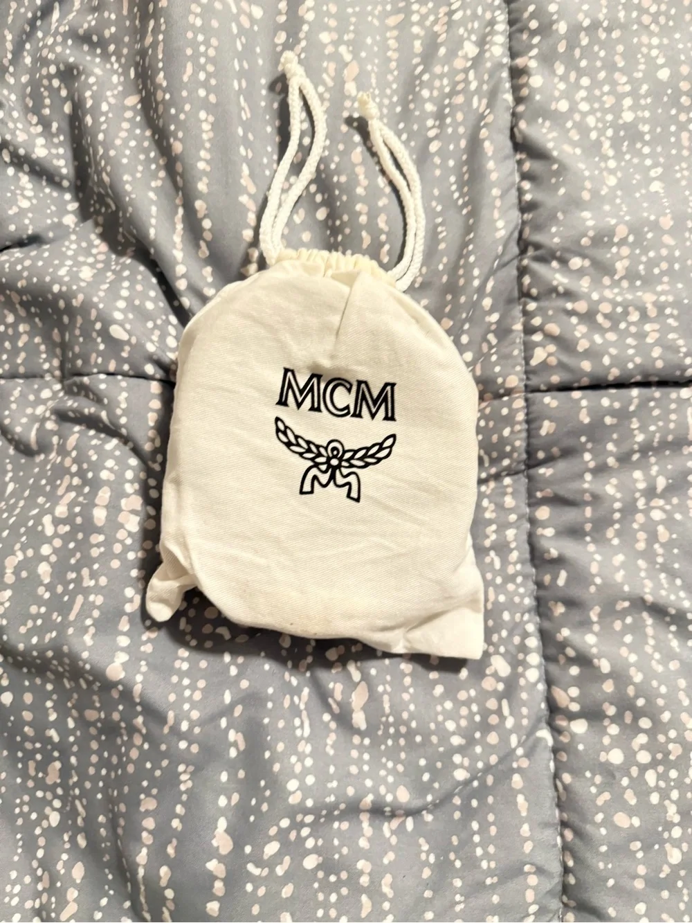 MCM Reversable Black Leather Logo-Stamped Belt with Diamond Motif